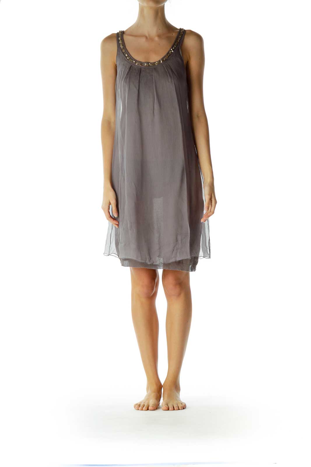 Purple Silk Tent Dress