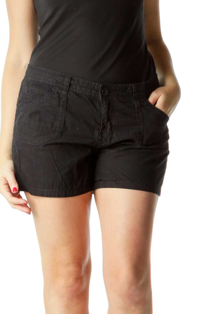 Black Pocketed Shorts