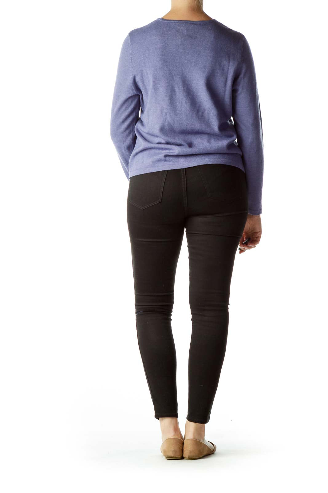 Purple 100% Pure Italian Wool Sweater