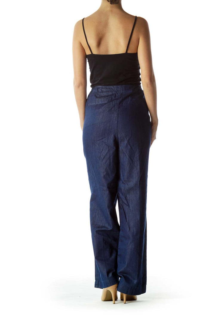 Blue Dark Wash Marine Denim Pants
