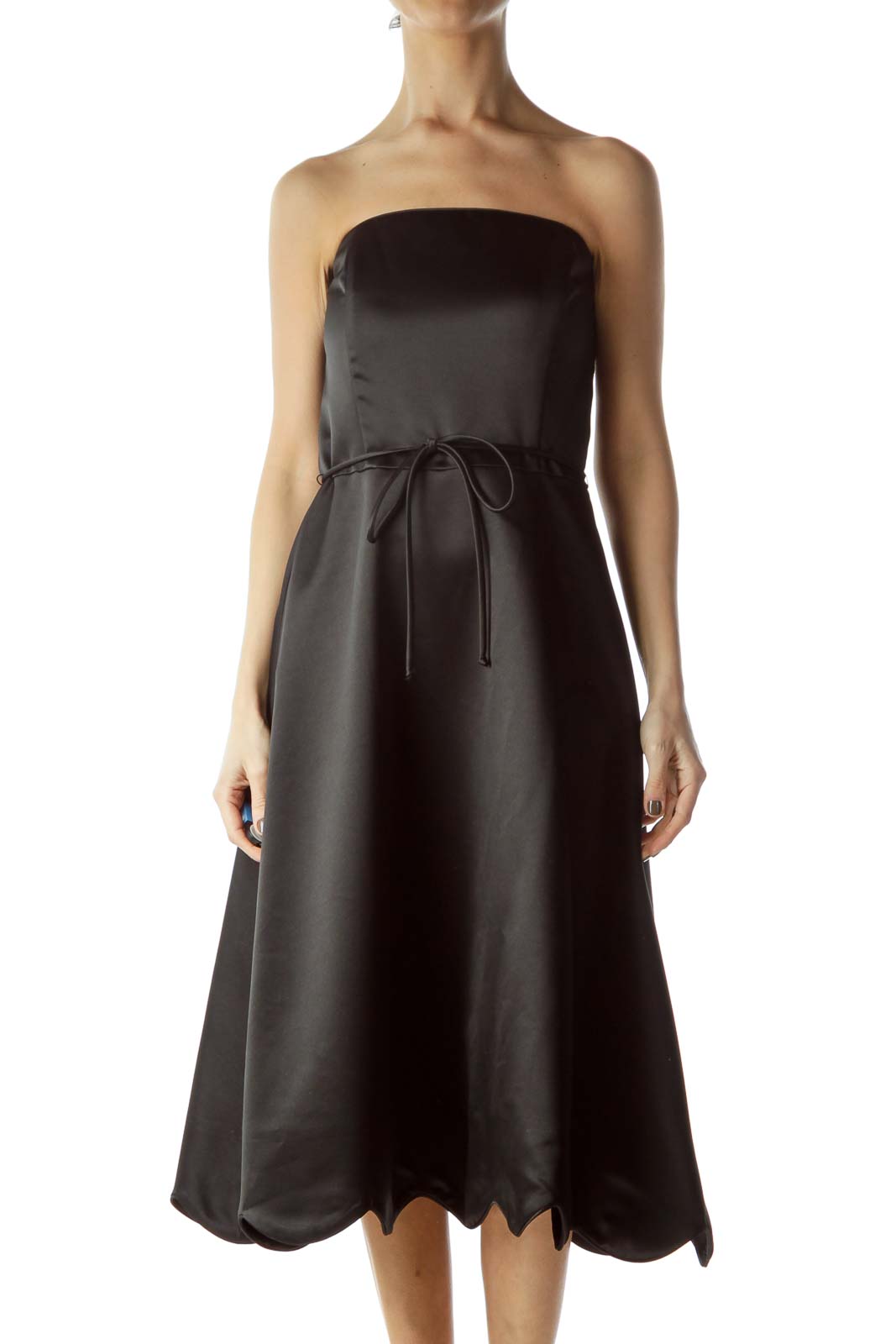 white house black market strapless black dress Embellished Mini This midi dress is a modern classic White House Black Market strapless