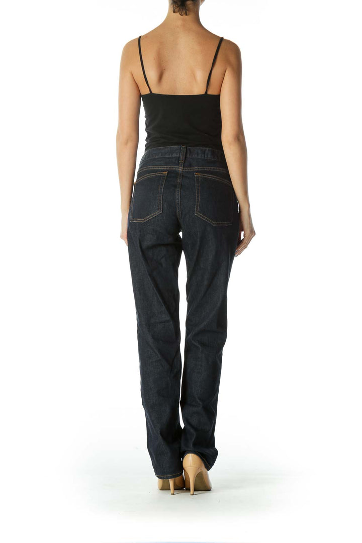 Blue High-Waisted Denim Jean