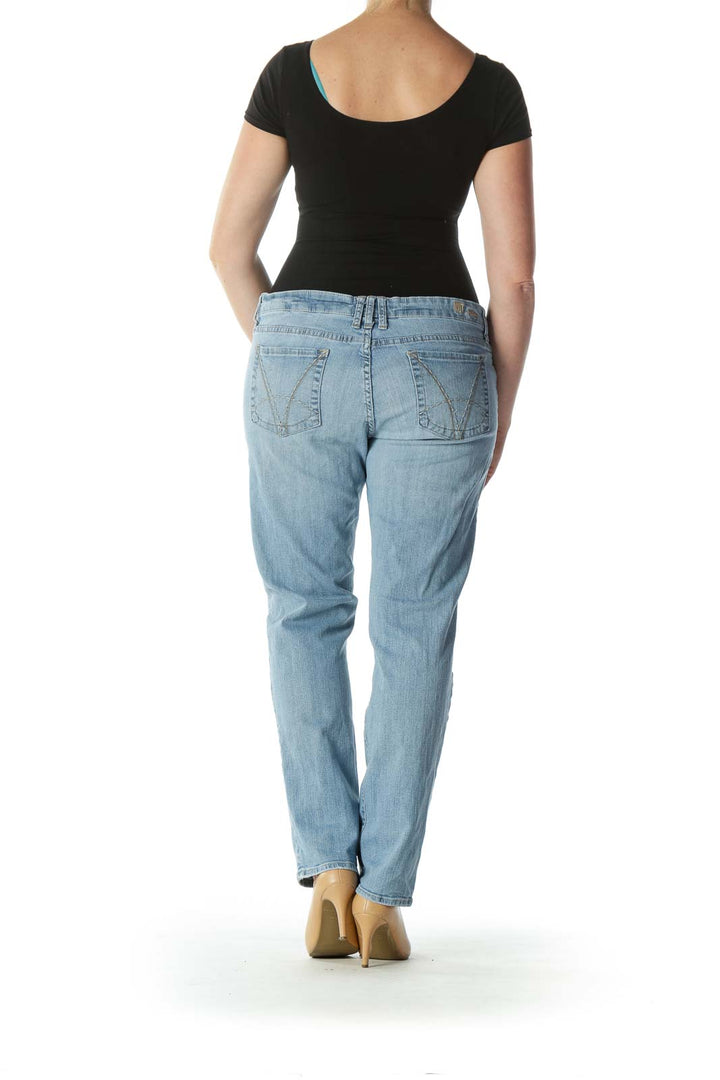 Blue Light Wash Denim Skinny Jeans