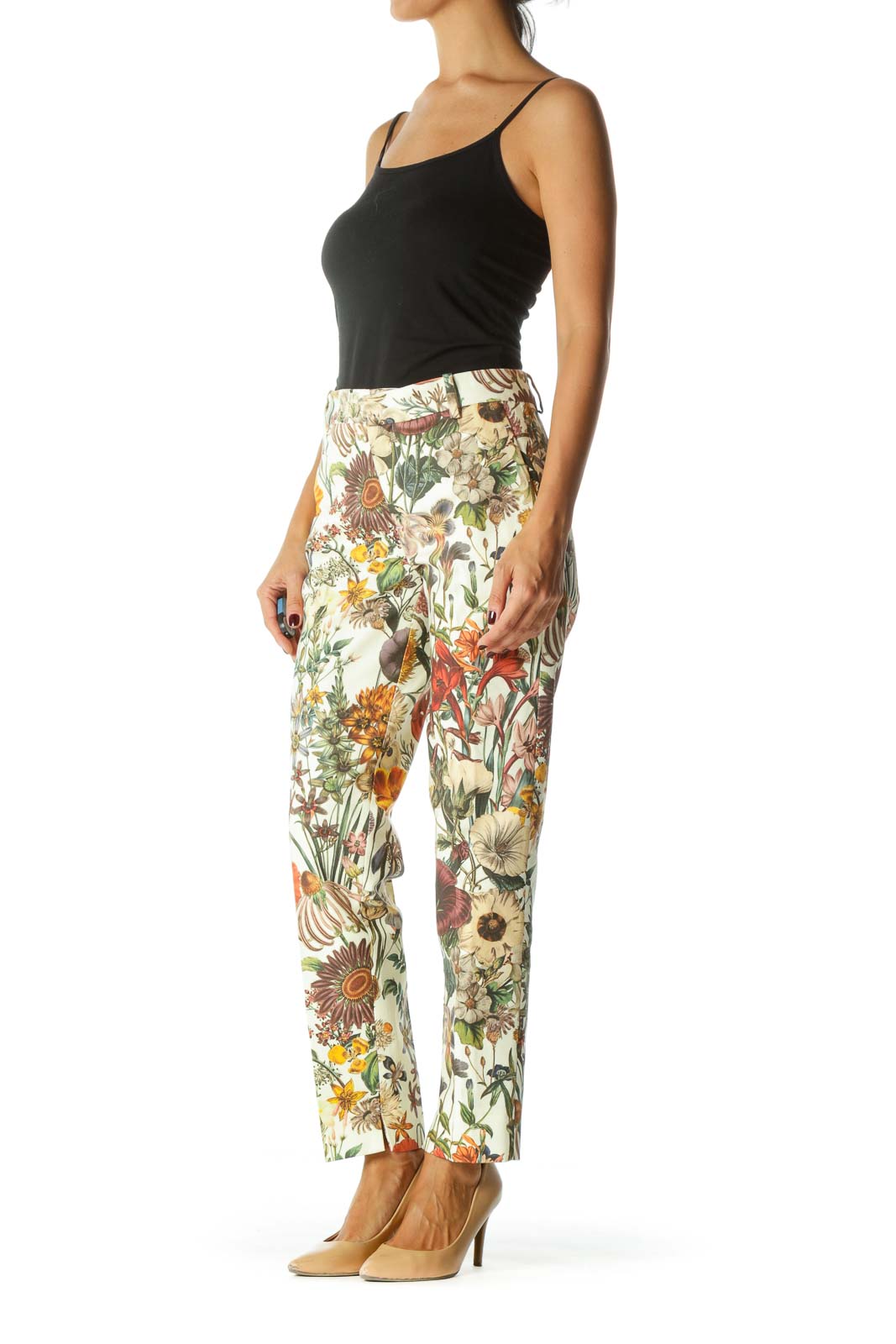 Multicolor Floral Slim Fit Pant