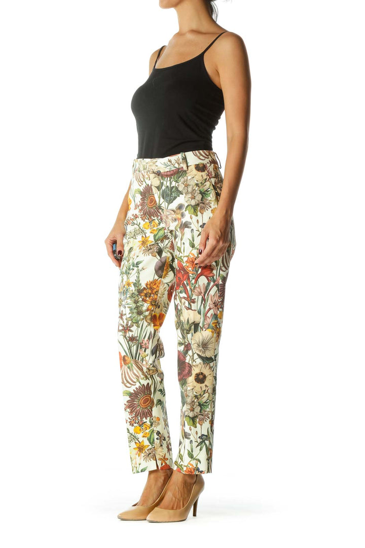 Multicolor Floral Slim Fit Pant