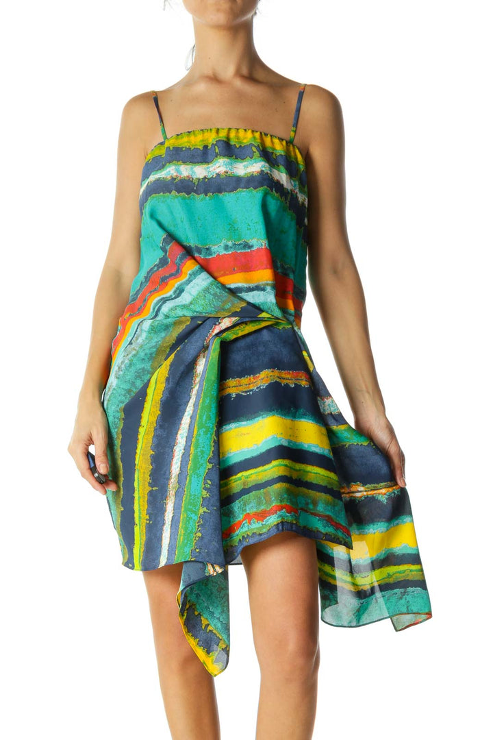 Multi Color Ruffled Cami Dress
