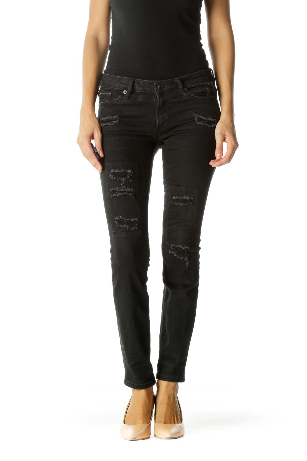 Faded Black Always Skinny High Rise Stretch Pants