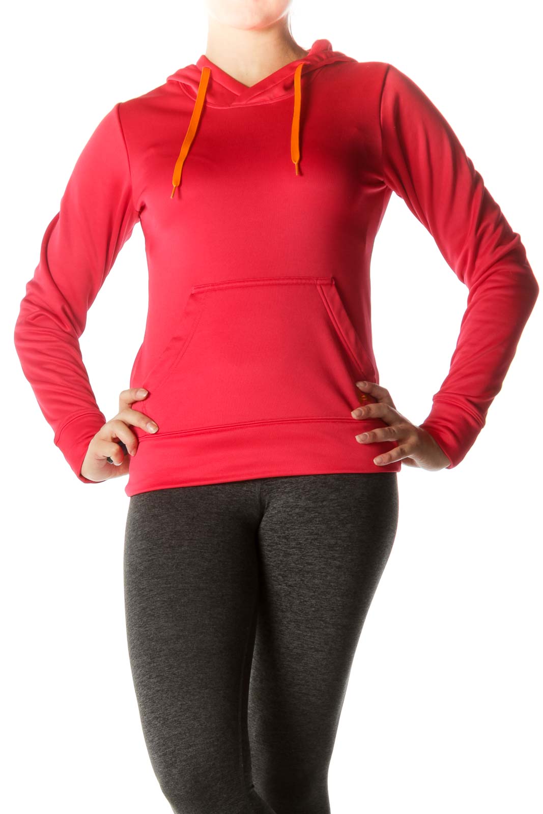 Pink Fleece-lined Hooded Sports Jacket