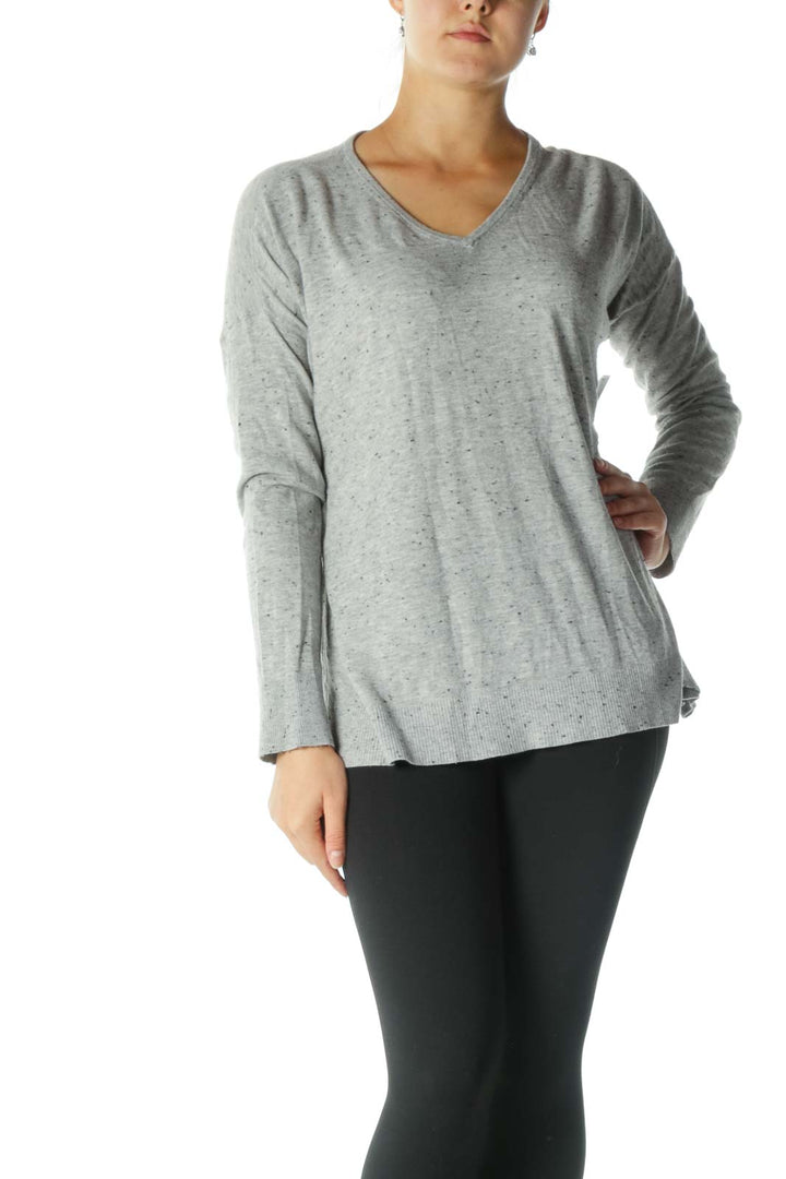 Gray Speckled Sweatshirt