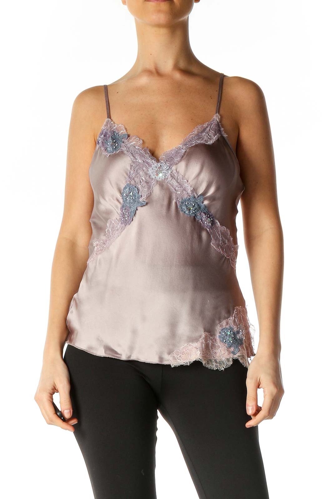 Purple Lace Holiday Blouse