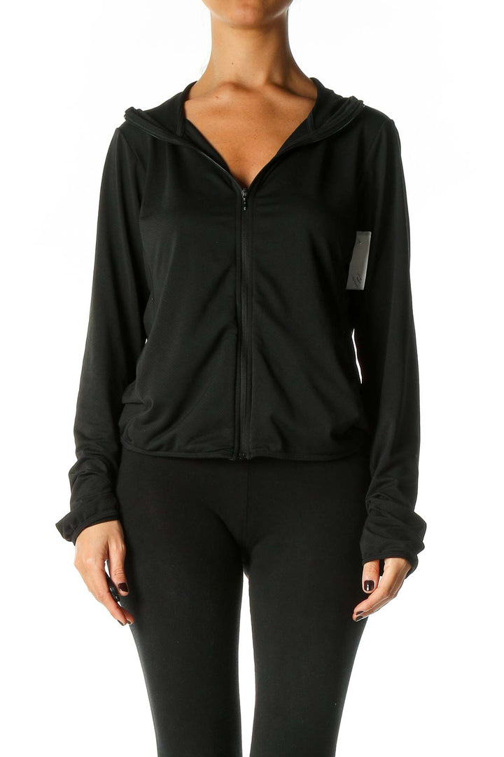 Black Windbreaker Jacket