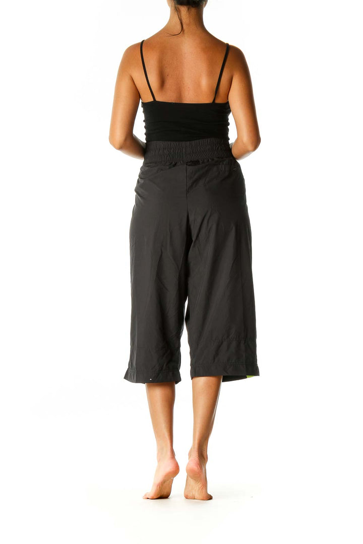 Gray Colorblock Activewear Capri Pants