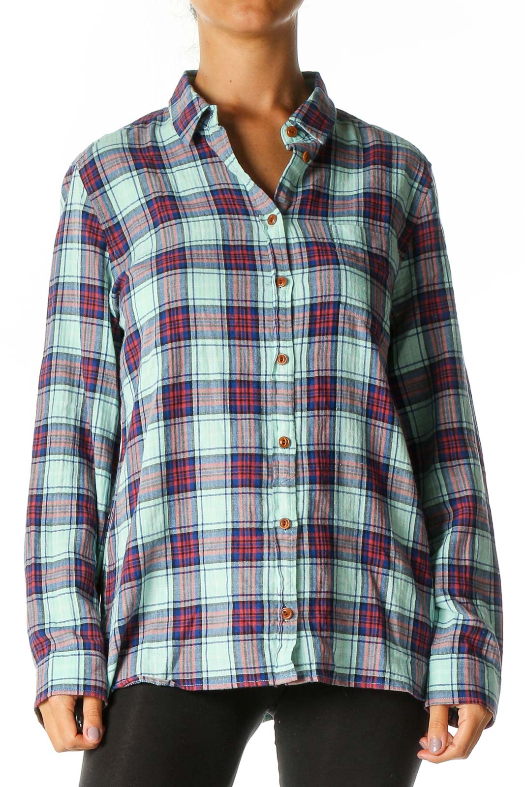 Blue Checkered Work Shirt