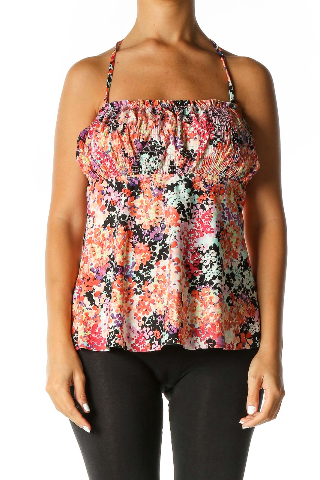 Orange Retro Blouse