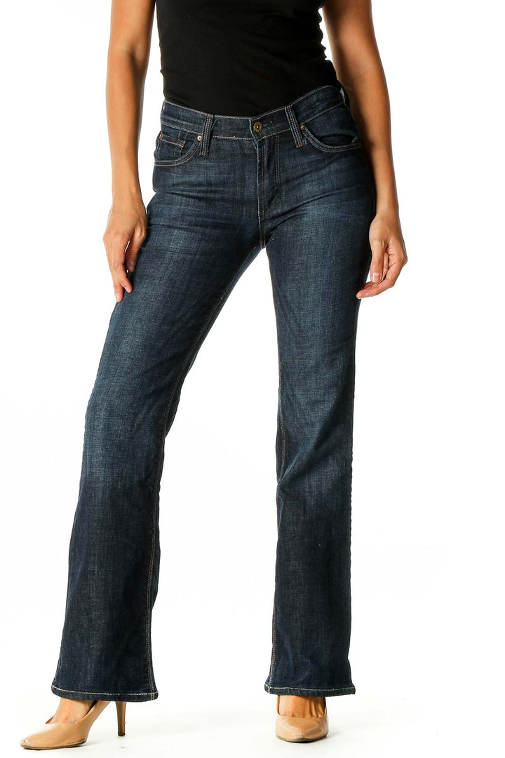 Blue Bootcut Jeans