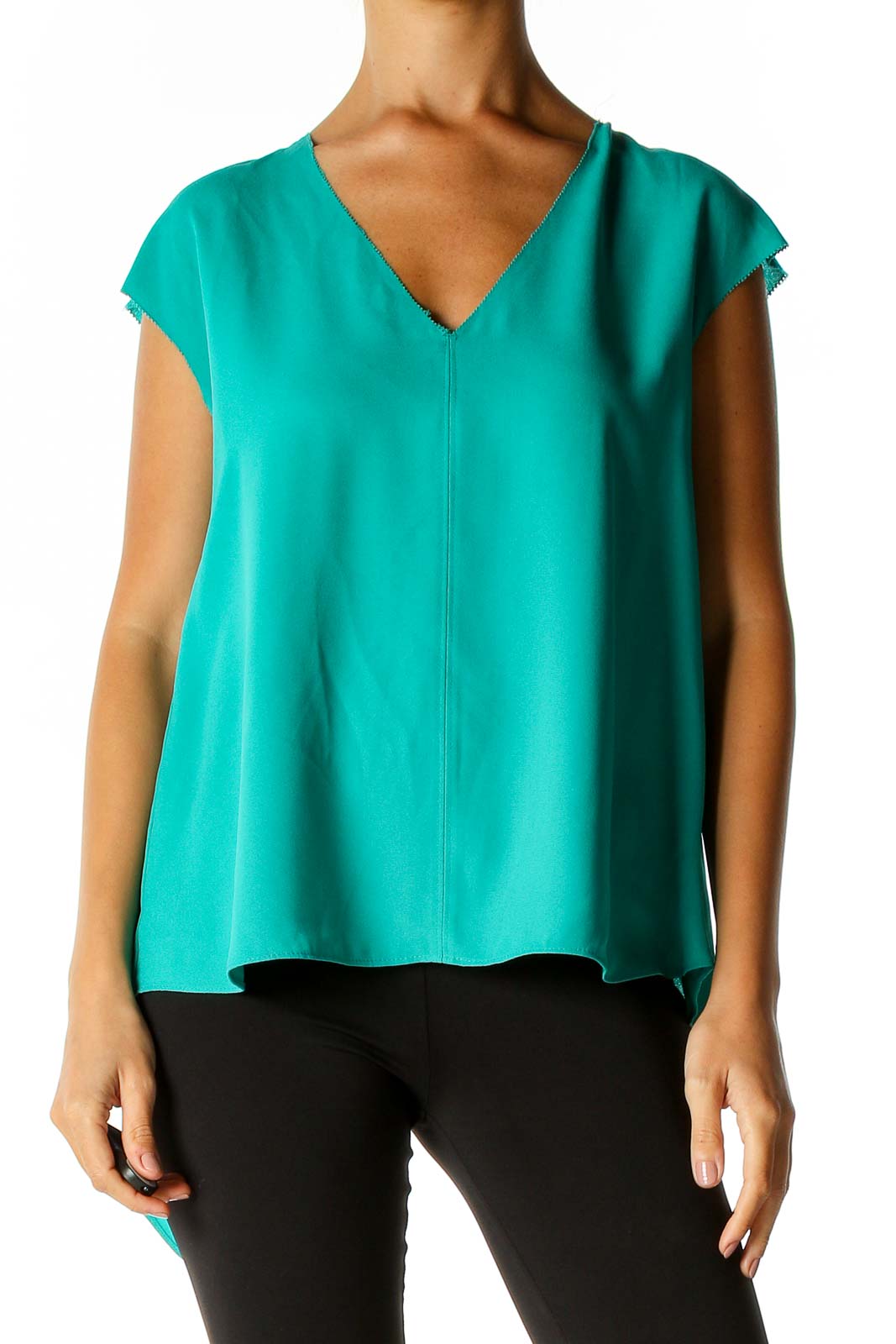 Green Solid Brunch Blouse