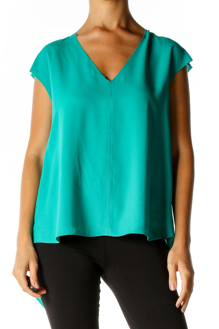 Green Solid Brunch Blouse
