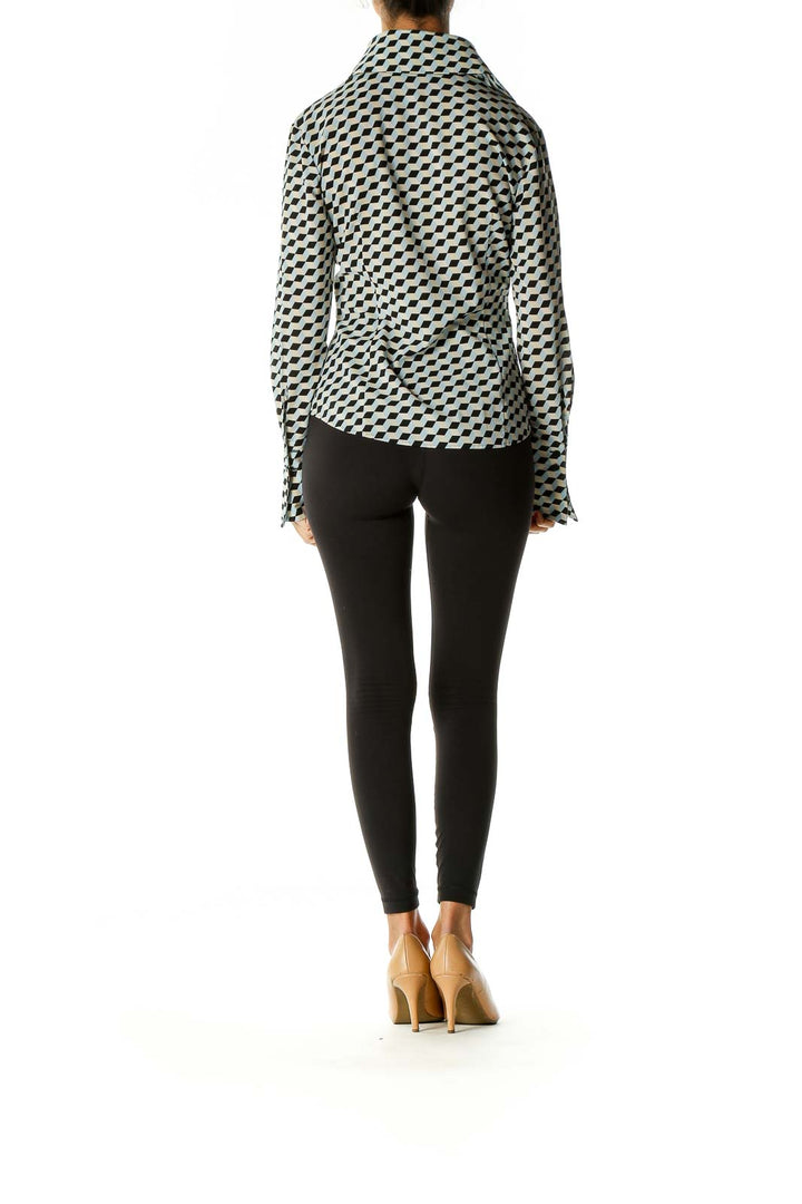 Black Printed Retro Shirt