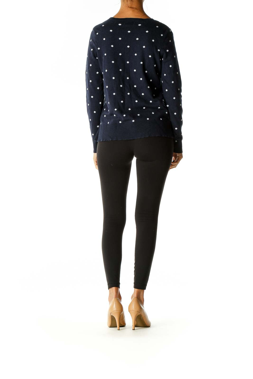 Blue Polka Dot All Day Wear Sweater