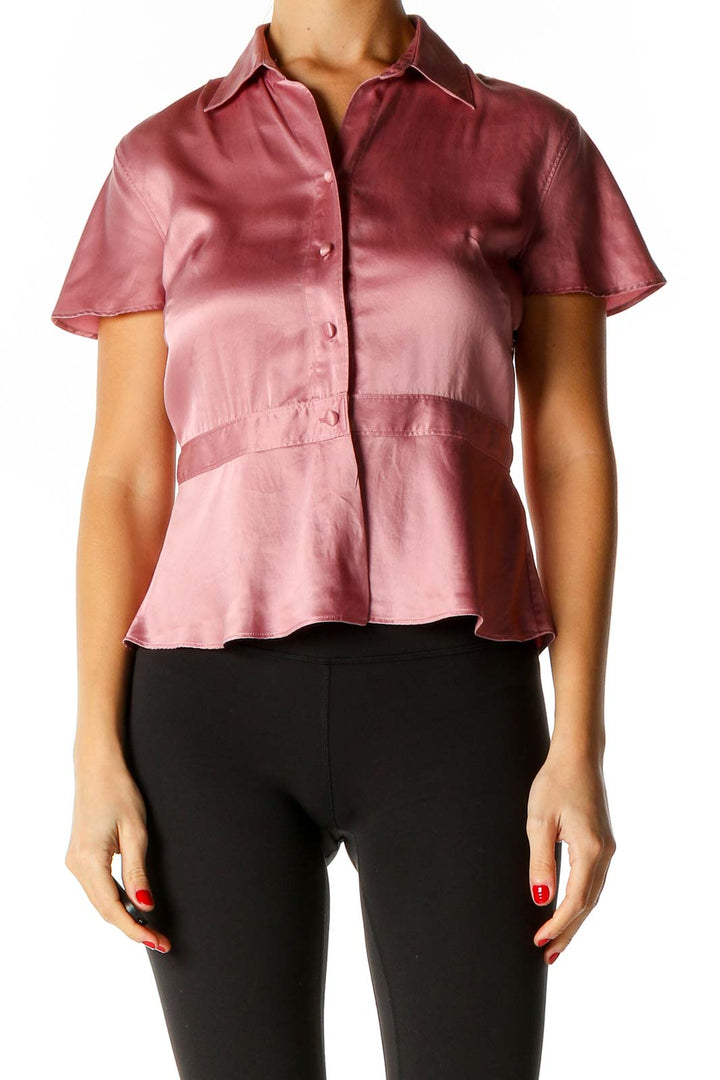 Pink Silk Blouse