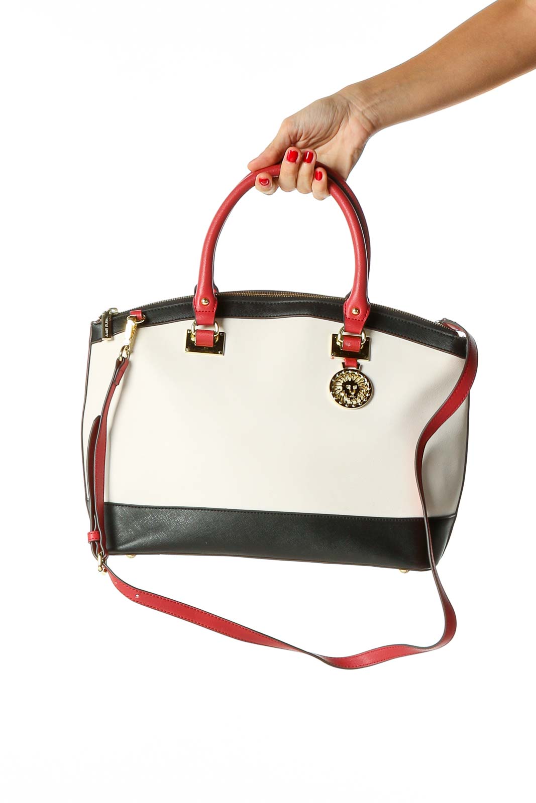 Beige Satchel Bag