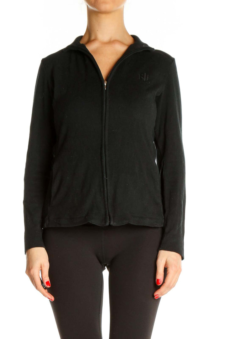 Black Windbreaker Jacket