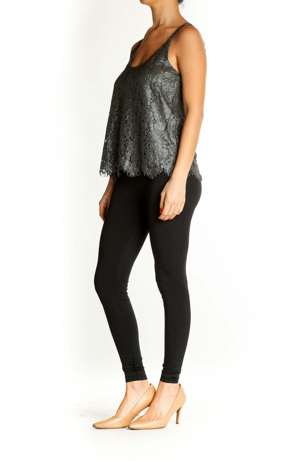 Gray Textured Chic Top