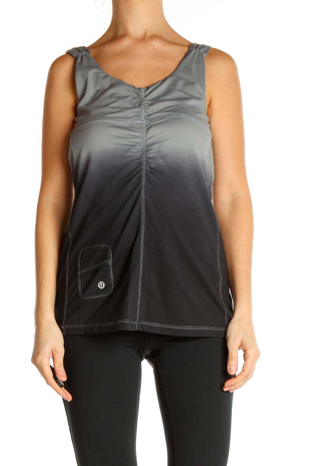 Black Solid Chic Tank Top