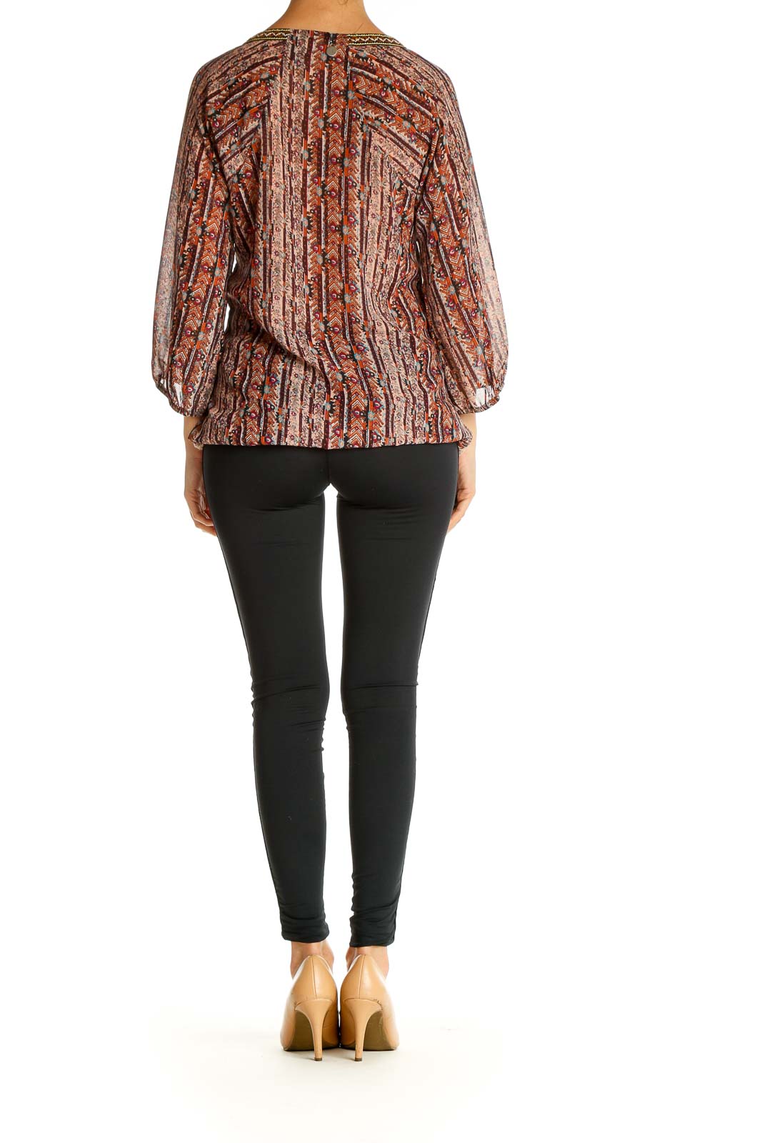 Beige Textured Blouse