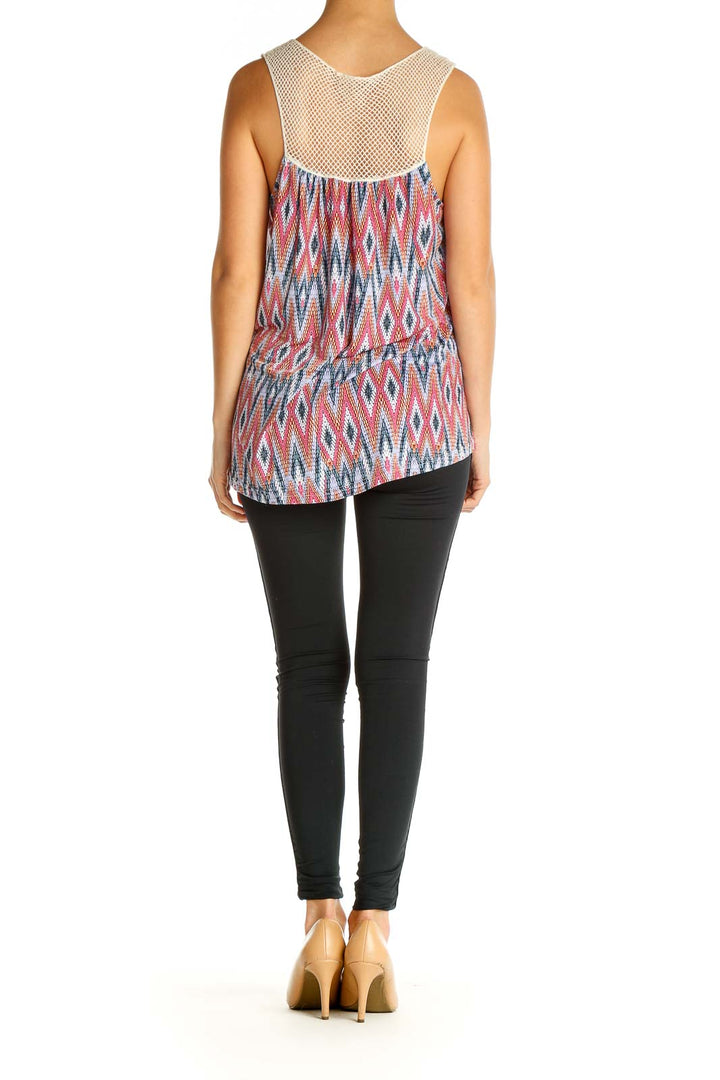 Pink Textured Holiday Tank Top