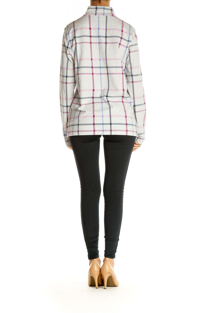 White Checkered All Day Wear Shirt