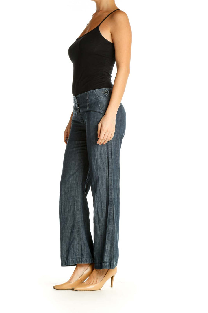 Blue Wide Leg Jeans