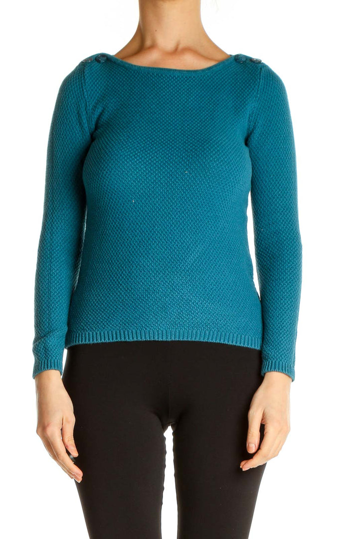 Black Textured All Day Wear Sweater