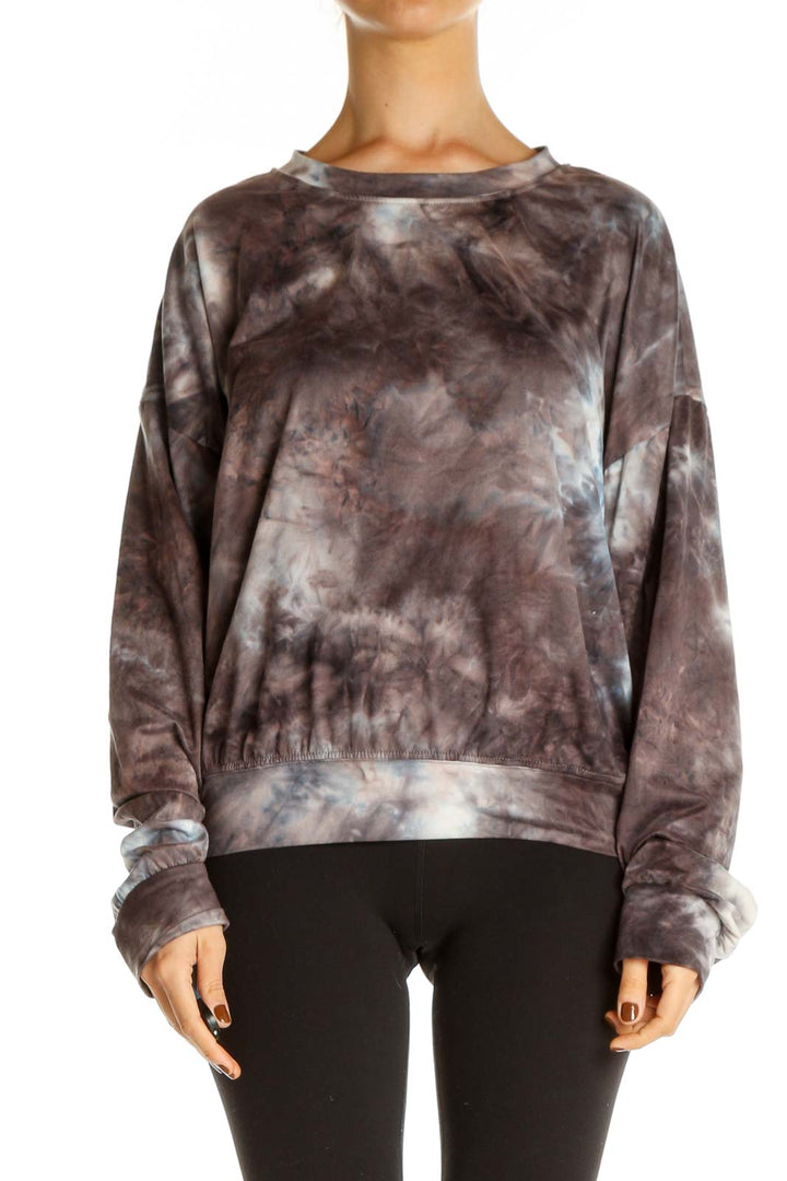 Brown Casual Sweatshirt