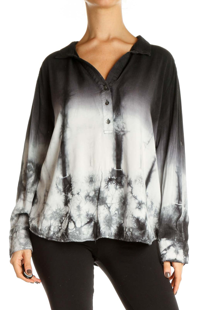 White Tie And Dye Bohemian Shirt