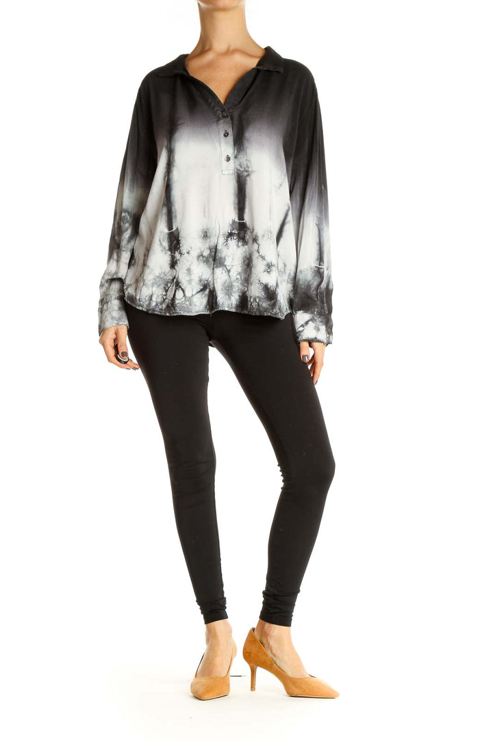 White Tie And Dye Bohemian Shirt
