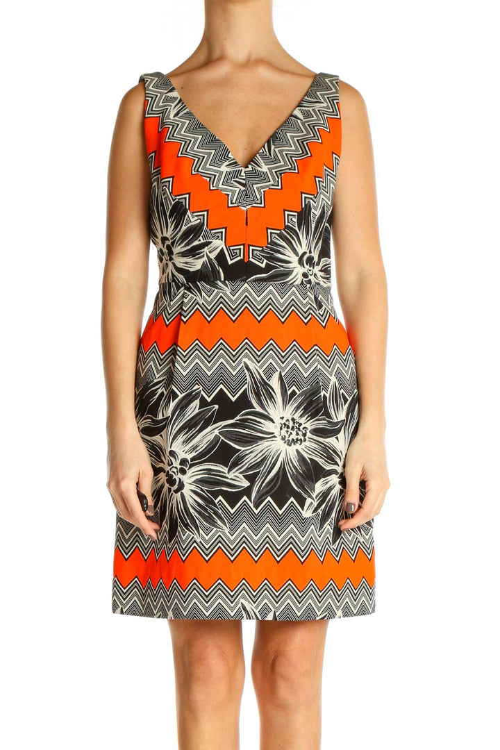 Orange Day Sheath Dress