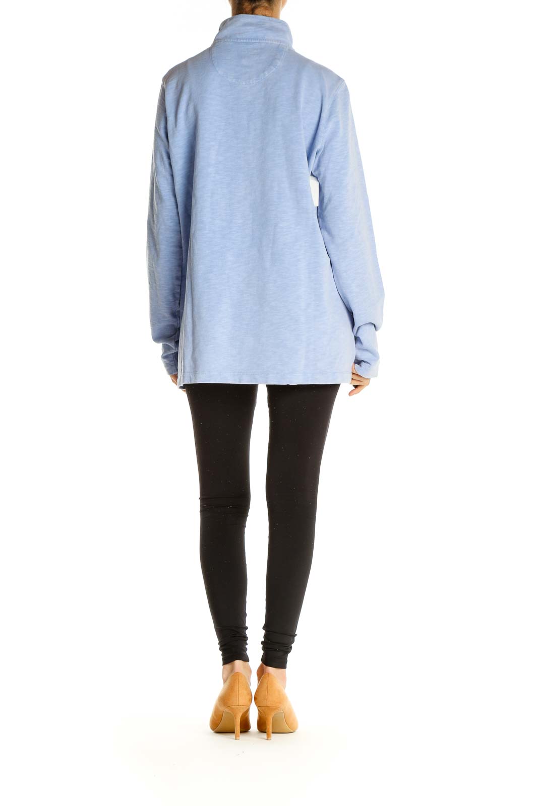 Blue Solid Sweatshirt