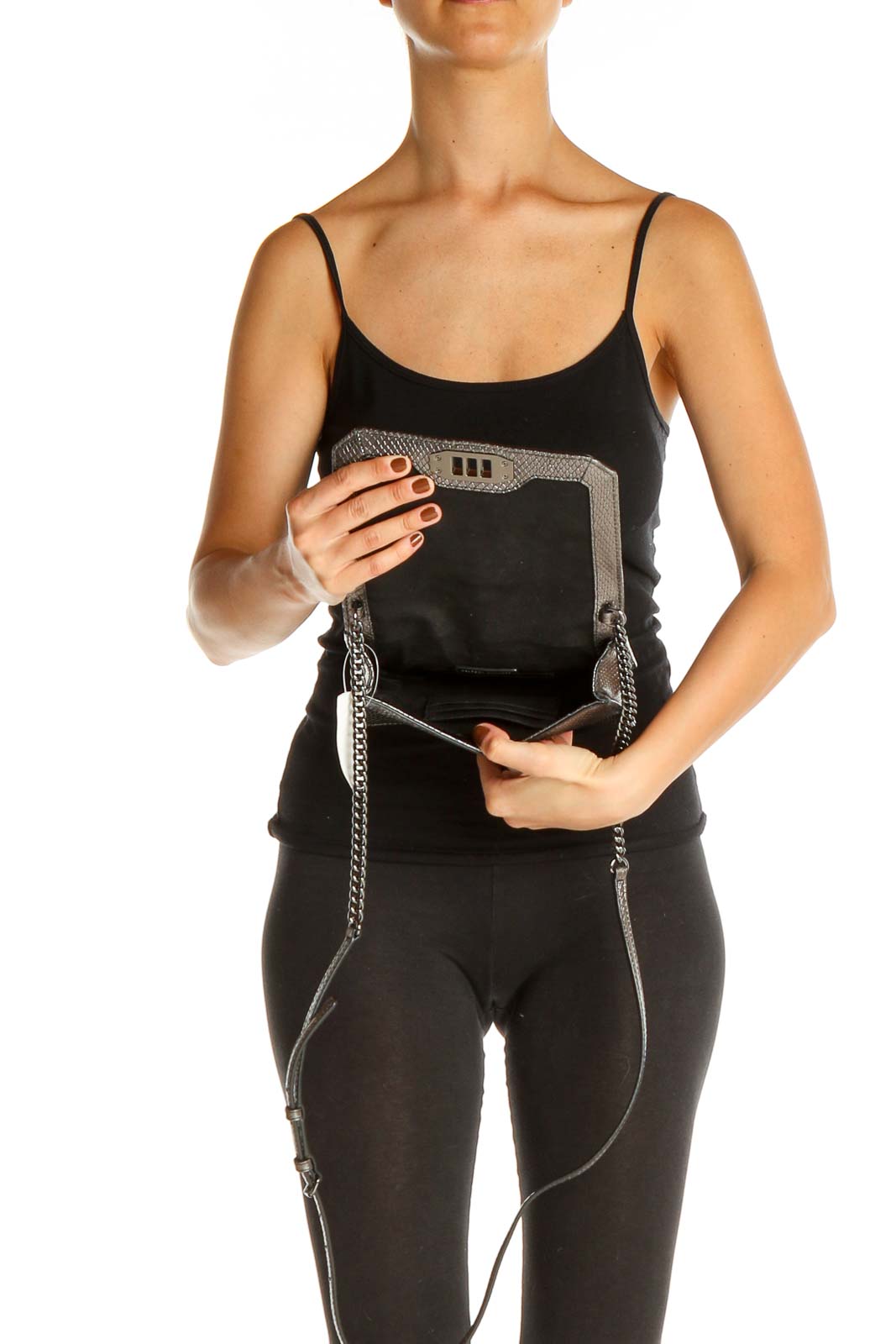 Silver Crossbody Bag