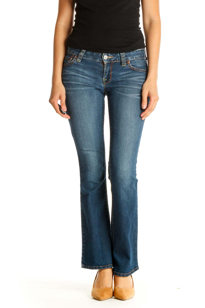 Blue Bootcut Jeans