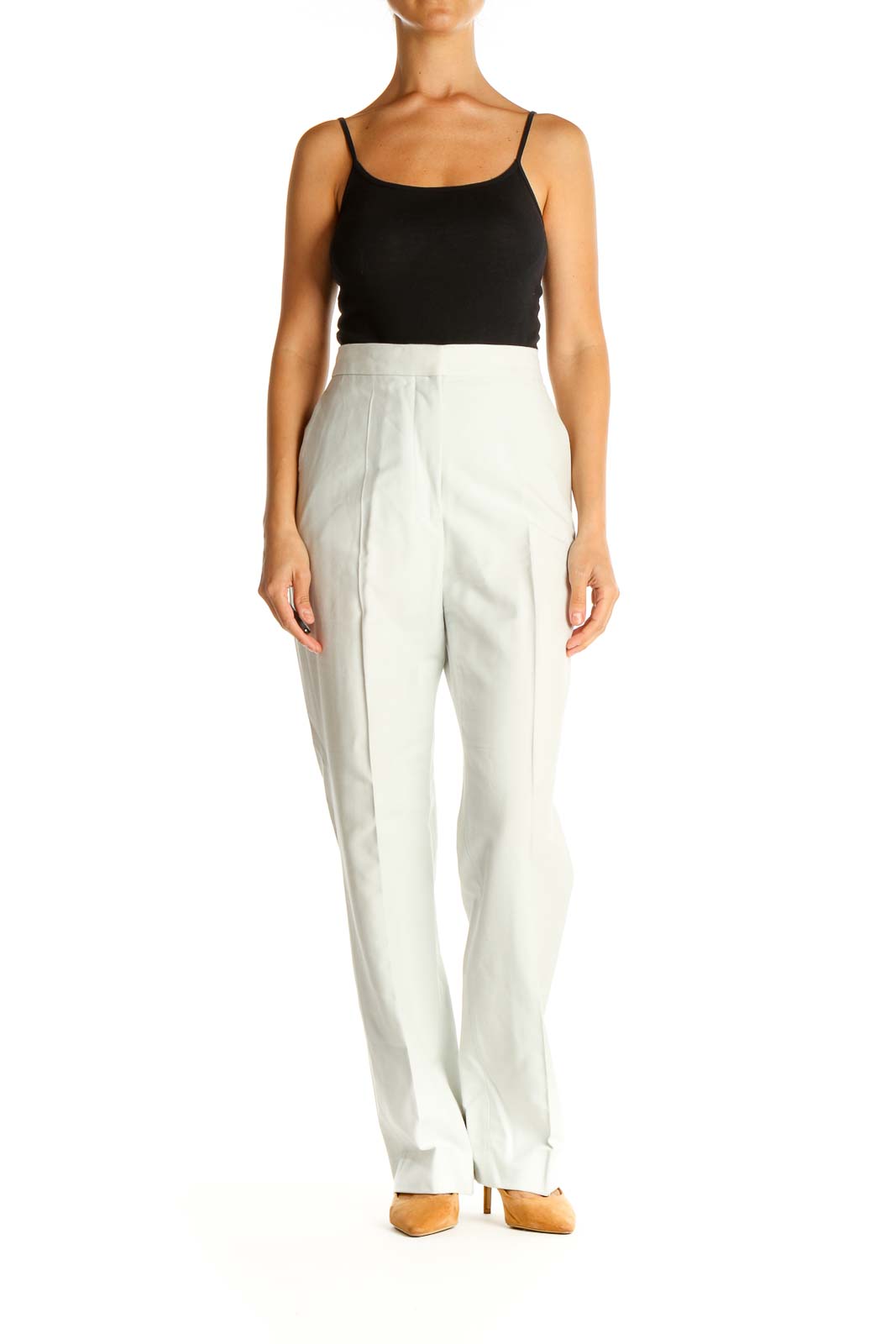 White Classic Trousers