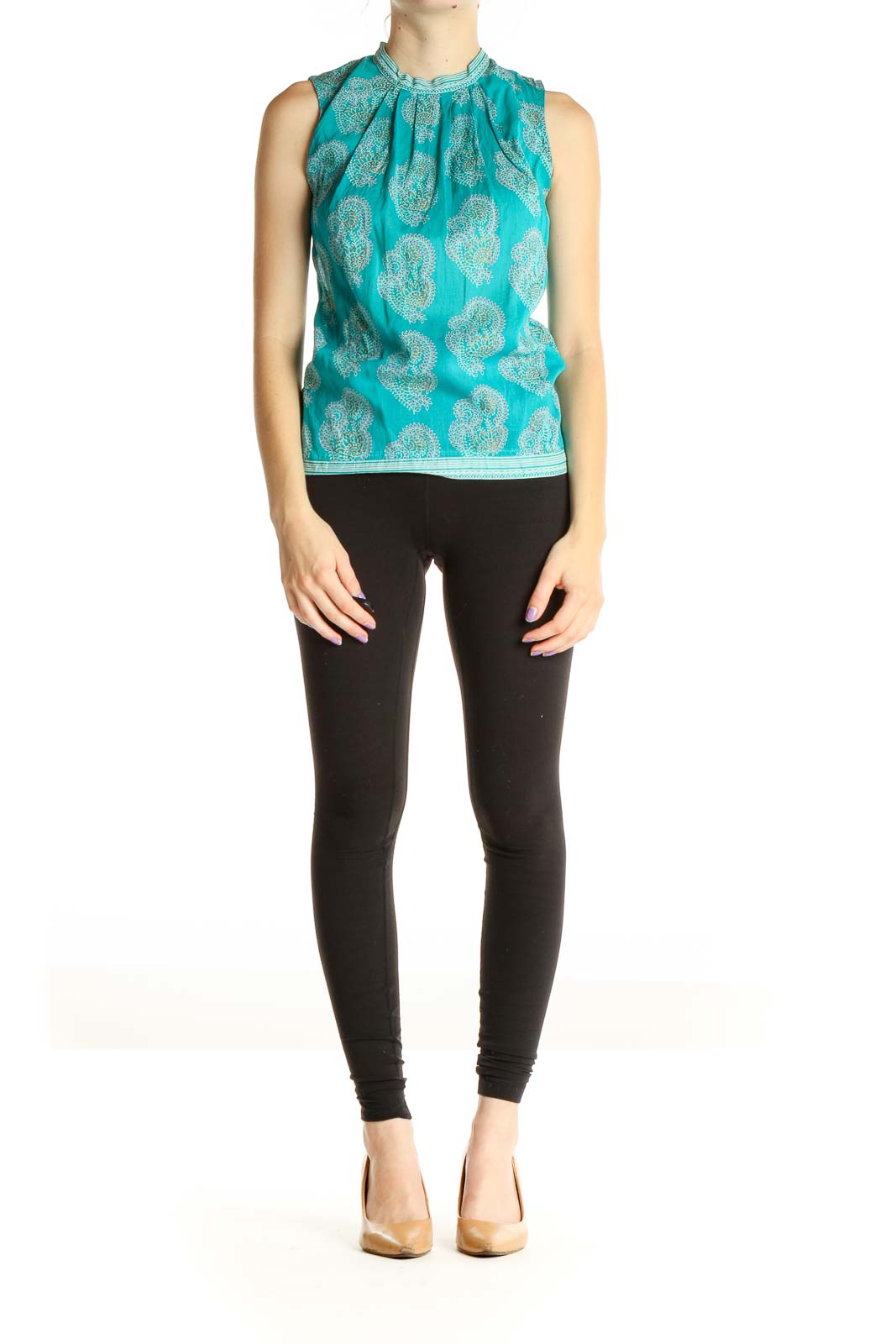 Blue Paisley Blouse