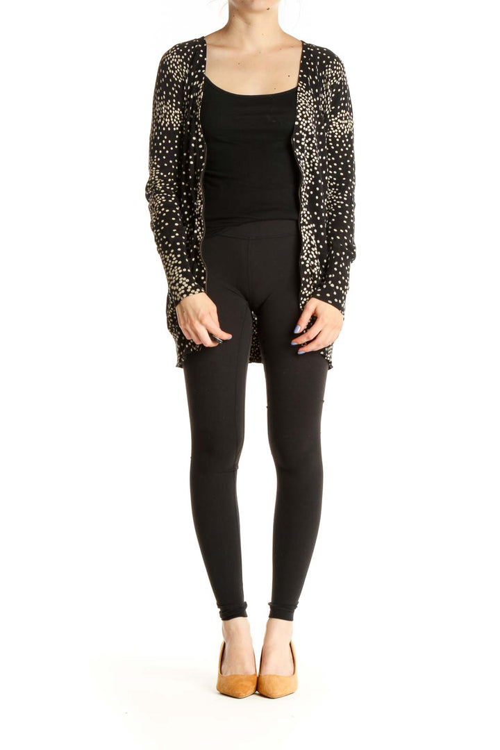 Navy Polka Dot Cardigan