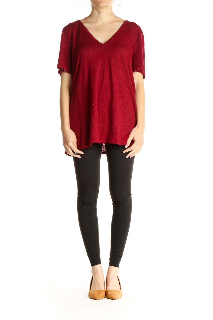 Red Solid Top