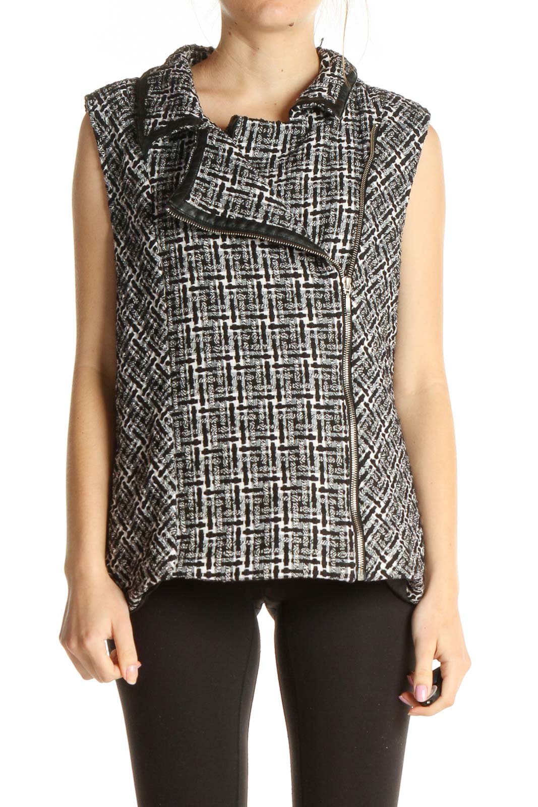 Gray Checkered Vest