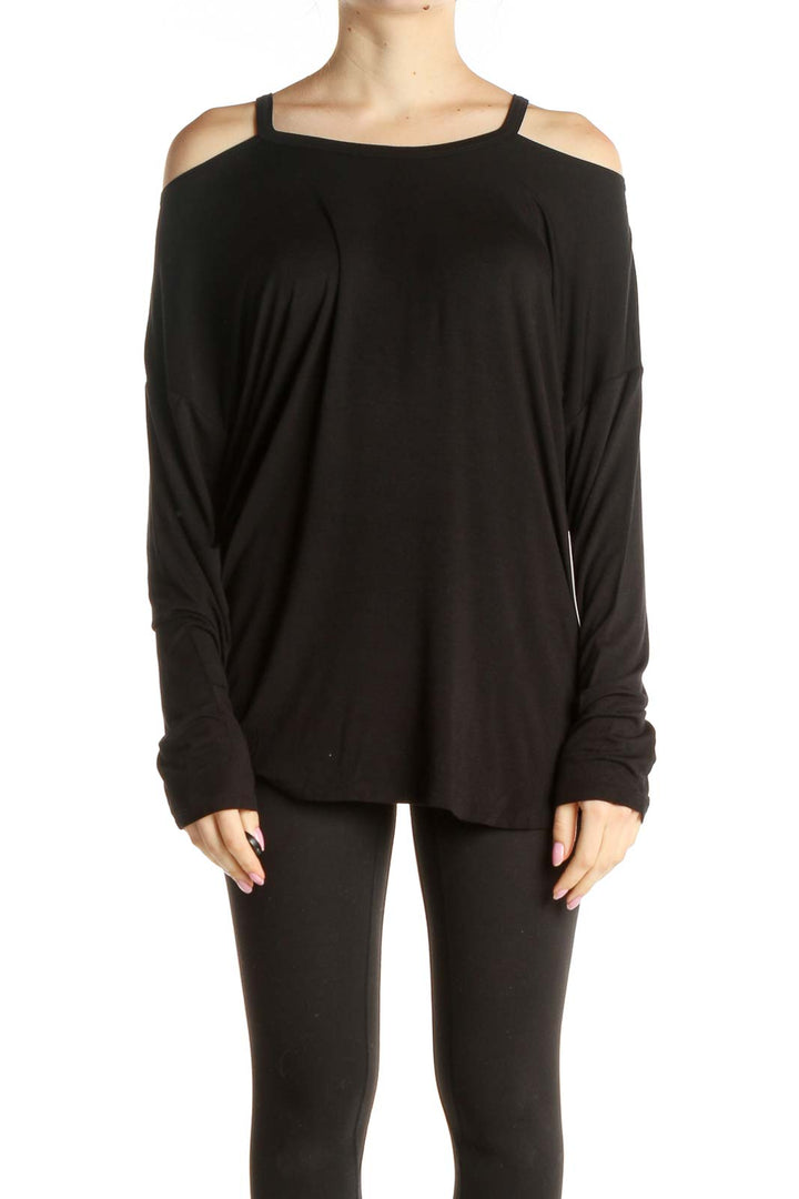 Black Solid All Day Wear T-Shirt
