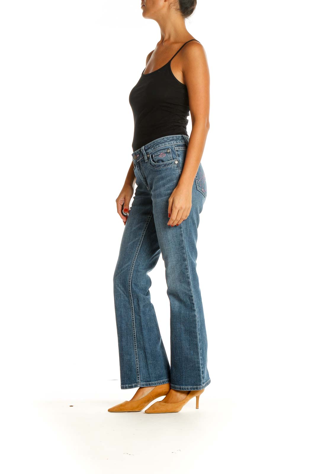 Blue Bootcut Jeans