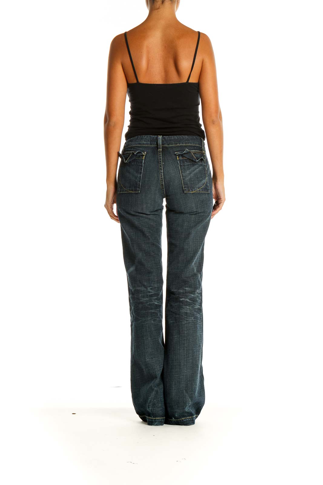 Blue Bootcut Jeans