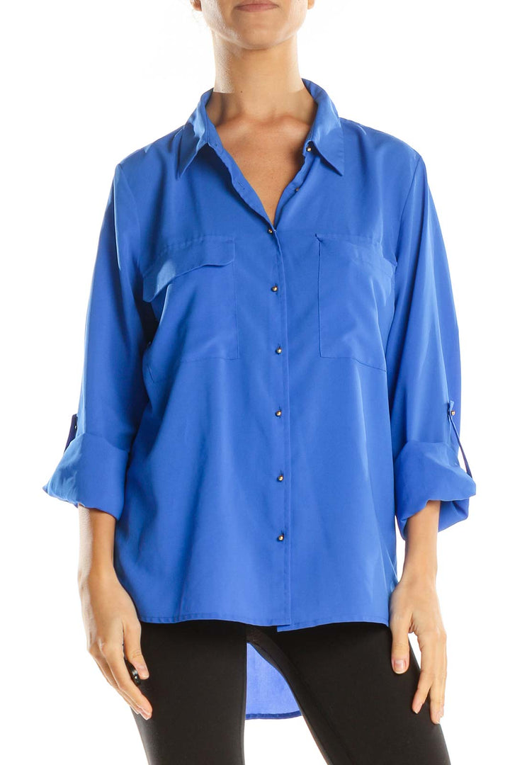 Blue Solid All Day Wear Shirt