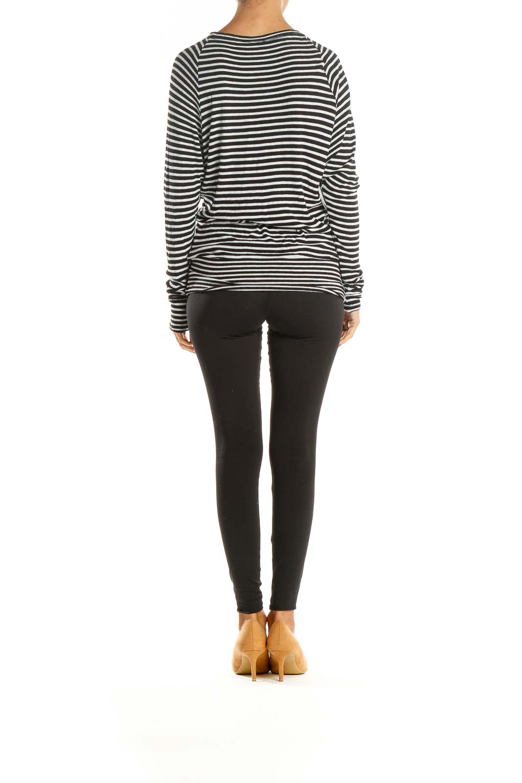 Black Striped All Day Wear T-Shirt